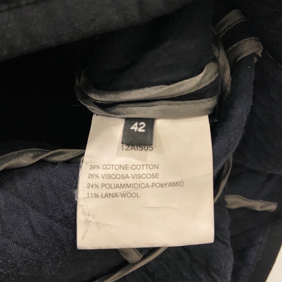 Atos Lombardini Belted Zip Up Blazer Size 42 - Picture 3 of 4